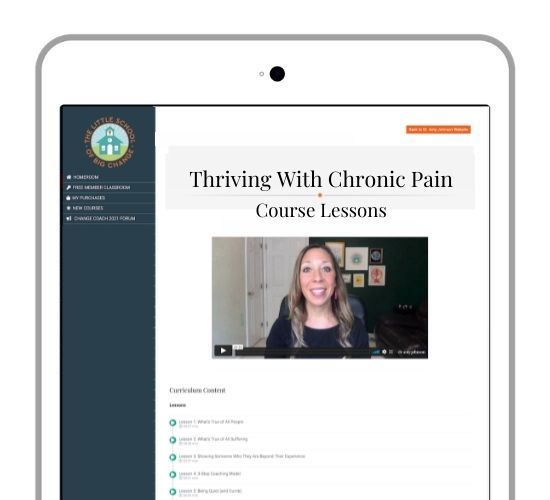 Thriving with Chronic Pain Course Lessons